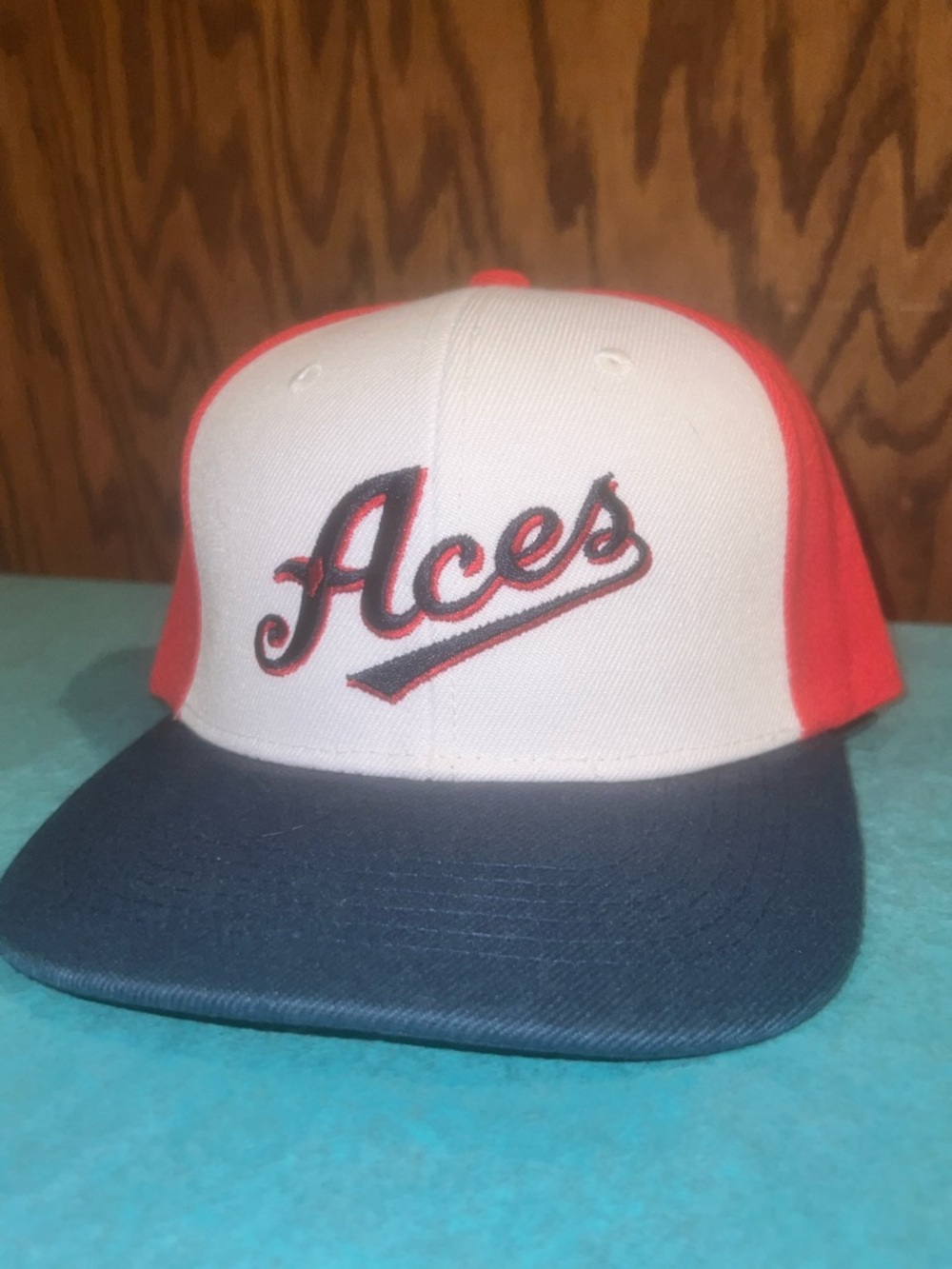 MILB Reno Aces SnapBack Cap- like new
 - White, Red & Navy